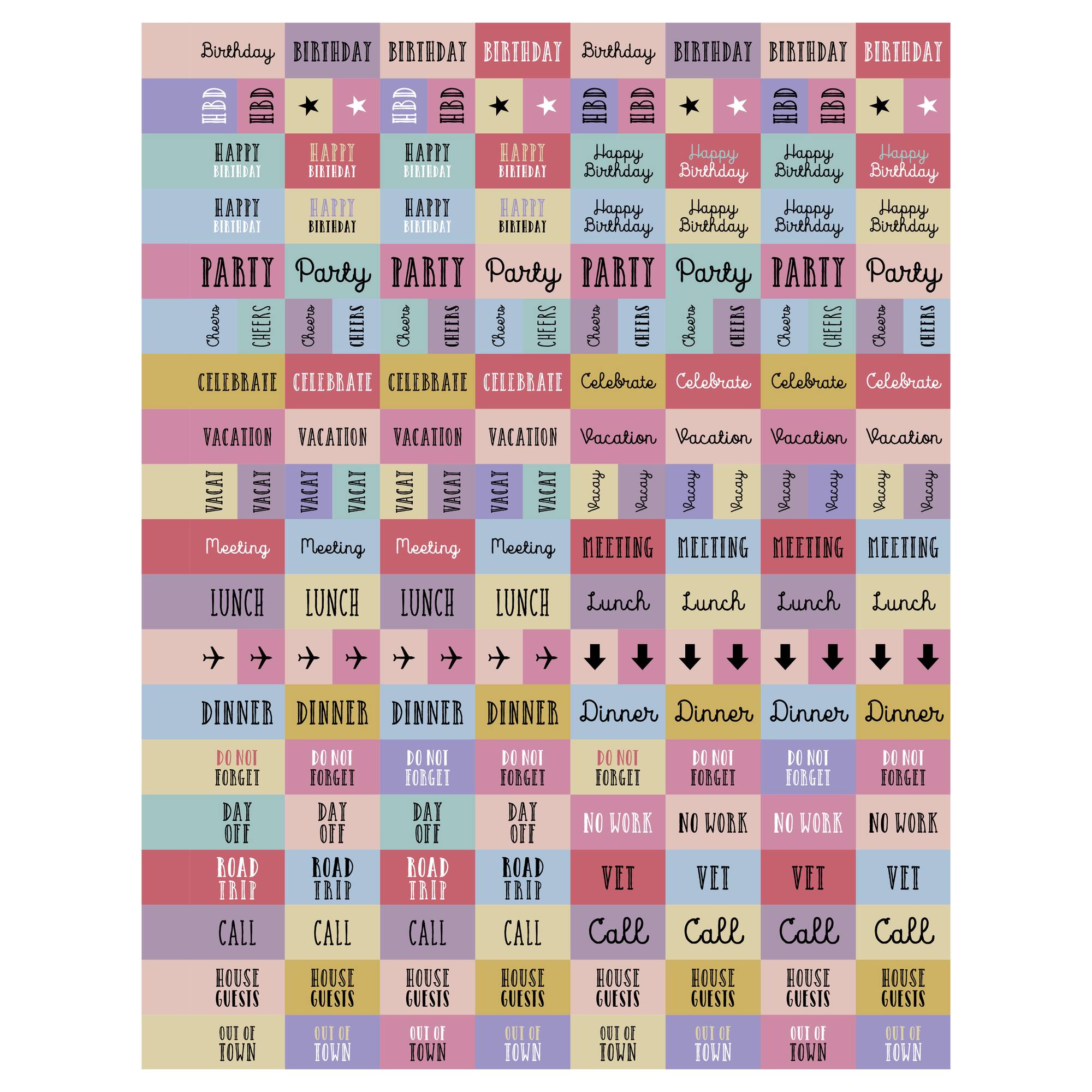 TF Publishing 2025-2026 Striped Down Large Weekly/Monthly Planner